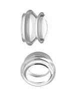 Klare Silikon-Nippel-Stimulatorkolben klein - transparent