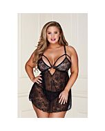 2pc Spitze Babydoll Set mit G-String