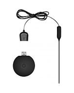 Silikon vibrierender Kugelstopfen extra lang schwarz