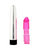 Vibrator-Kit mit Abdeckung - pink