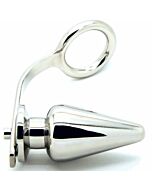 Metallharter Metallring mit Analplug