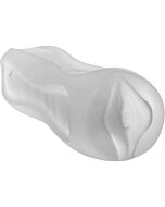 Bälle tief Masturbator Vagina 23 cm transparent