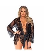 Leg Avenue Teddy und Robe Set s