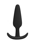 Malo kleiner Kork Butt-Plug mit Griffen - schwarz