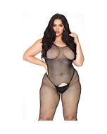 Beinallee kristallisiertes Netz Bodystocking 1x-2x