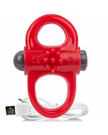 Schreien o wiederaufladbare und vibrierende Ring Yoga rot