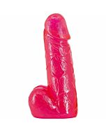 Realistischer Penis mit Hoden - 18cm - Rojo