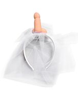 Velo de novia blanco con pito