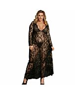 Subblime Queen plus langärmliges langes Kleid