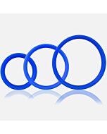 Schreien o Ring Pro Set 3 Ringe blau
