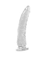 Basix Gelatine Penis schlank 19 cm transparent