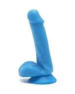 Happy Dicks Dong 6 Zoll mit Bällen - blau
