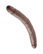 König Dildo Schwanz Doppel braun 30 cm