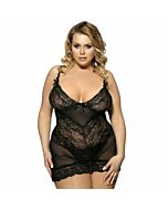 Subblime Queen plus Hemd mit Blumenmuster