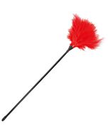 Rote Samt Stimulationsfeder