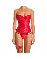 Korsett Michelle Rojo