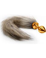 Ouch analplug Gold foxtail 75cm