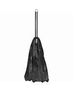 Metallpeitsche und Stahlgriff - schwarz