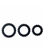 Baile Titan Set 3 Stück Cockring schwarz 2,8 + 2,4 + 1,9 cm