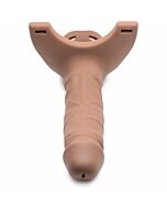 Sm hohler Dildo de Silicona Strap-On - Carne