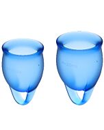 Satisfyer fühlen sich sicher Kit Copa Menstruation Azul Intenso 15 + 20ml
