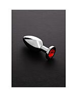 Jeweled Butt Plug rot - mittel