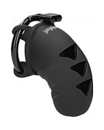 Modell 07 - Keuschheit - 3,1 Zoll - Silikonhahnkäfig - schwarz