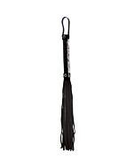 Sinful schwarz flogger Peitsche