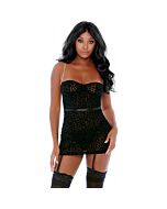 Kette und einfacher Vestido Negro