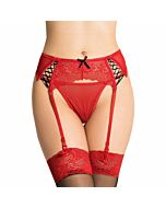 Rote trojanische Strumpfbänder