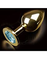 Schmuck großes Gold wasserblau