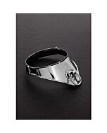 Metallharte Halskette mit Ring und Schloss 12,5 cm