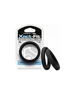 Ringe Xact-Fit - Doppelpack - Schwarz