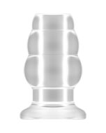 Nr.49 - kleiner hohler Tunnelstoßstopfen - 3 Zoll - durchscheinend