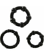 Ebony Dreier Ringe