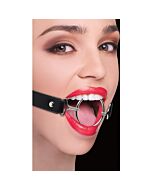 Knebel Schwarzes Leder XL