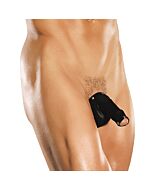 Männlicher Kraftfetischheld schwarz