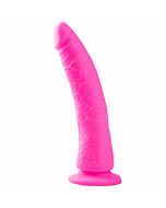 Neon pink Dildo schlank 7