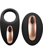 Doppelte vibrierende Spielzeughaltung schwarz