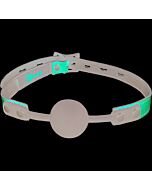 Ballknebel aus Leder und Silikon