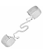 Magnifique Metallic Kette Handschellen / Armbänder Silber