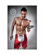 Kellner Kostüm 019 sexy rot / schwarz von Passion Männer s / m