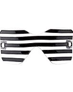 Bad Romance transluzent / schwarze Maske mit Nähten