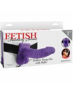 Realstico Penis mit arns 19 cm lila