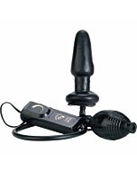Aufblasbarer Plug mit schwarzen Vibrator