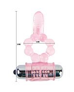 Vibrierender Zungenring in Rosa