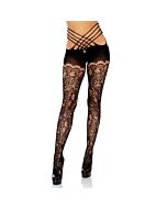 Offene Strumpfhose mit Wickeldesign