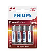 Batterien Power Alkaline AA LR6, 4er Pack