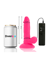 FlexiVibe - Vibratorischer Dildo 17cm (Rosa)