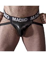 Jock Macho Schwarzes Leder